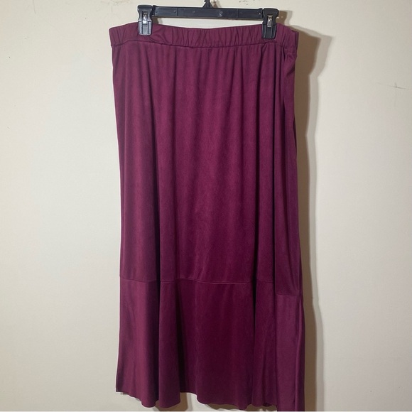 Pioneer Woman Size XL Elegant Midi Purple Women's Skirt - Picture 2 of 5